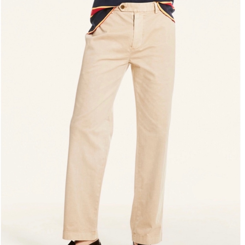 NWT BROOKS BROTHERS Khaki Chinos Garment Dyed Collection Size 40x32